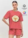 Женская пижама с шортами / Овечка