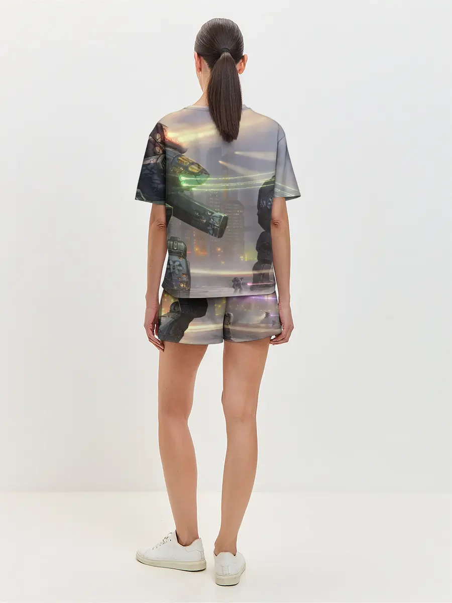 Женская пижама с шортами / Боевая техника