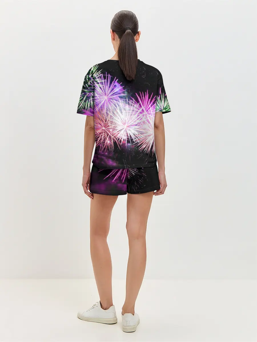 Женская пижама с шортами / Салют