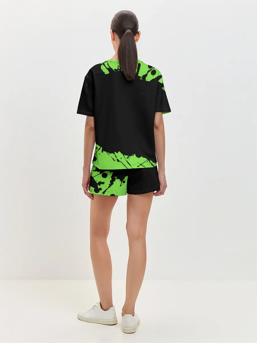 Женская пижама с шортами / Поп Ит / Симпл Димпл - Краска