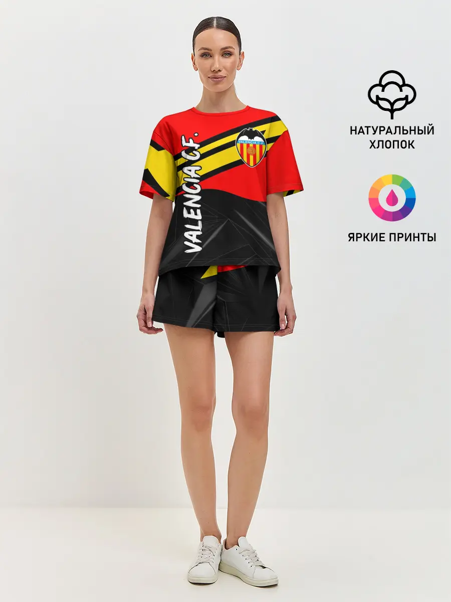 Женская пижама с шортами / FC VALENCIA / ФК ВАЛЕНСИЯ