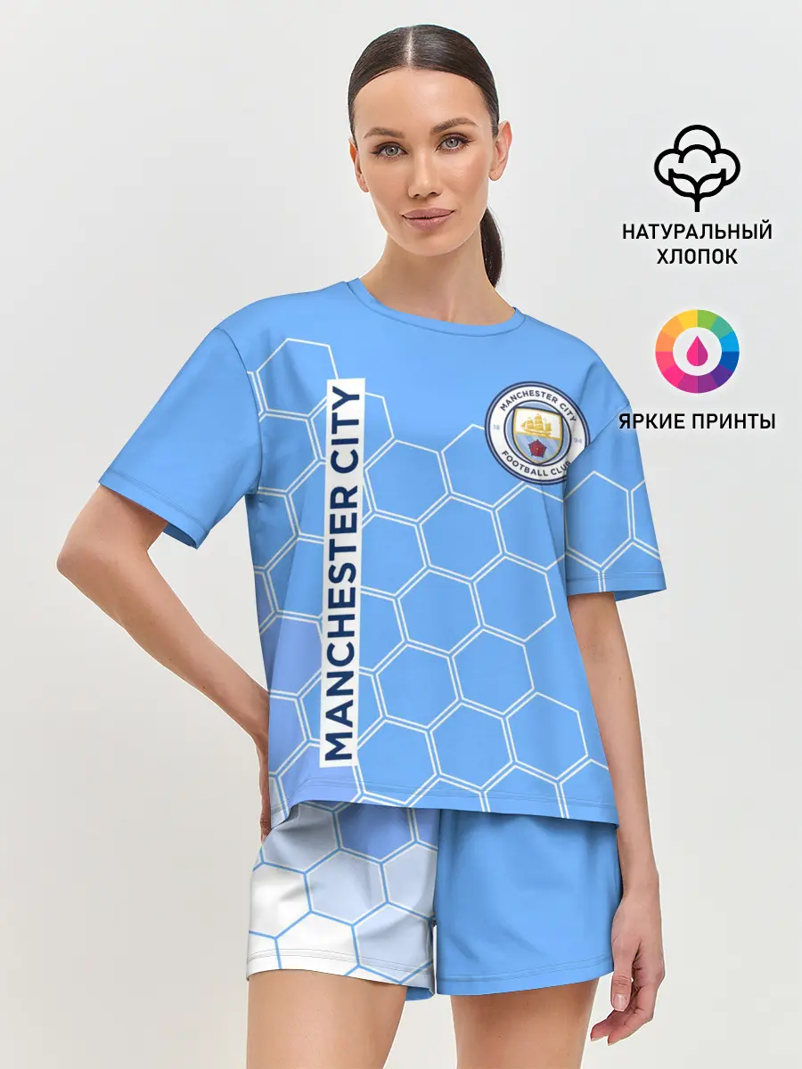 Женская пижама с шортами / MANCHESTER CITY / МАНЧЕСТЕР