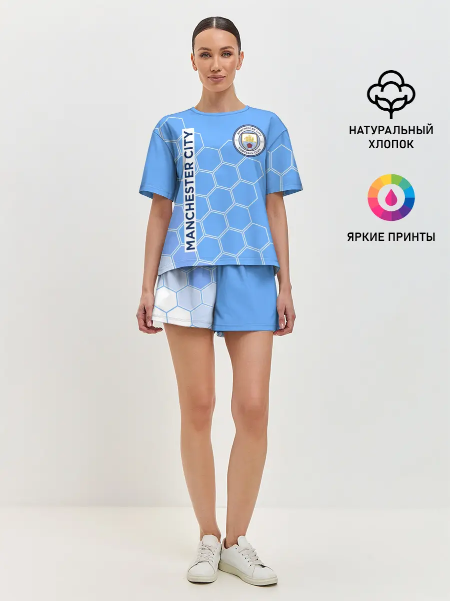 Женская пижама с шортами / MANCHESTER CITY / МАНЧЕСТЕР