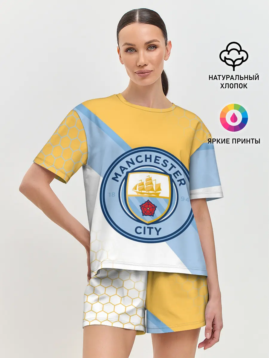 Женская пижама с шортами / MANCHESTER CITY / МАНЧЕСТЕР
