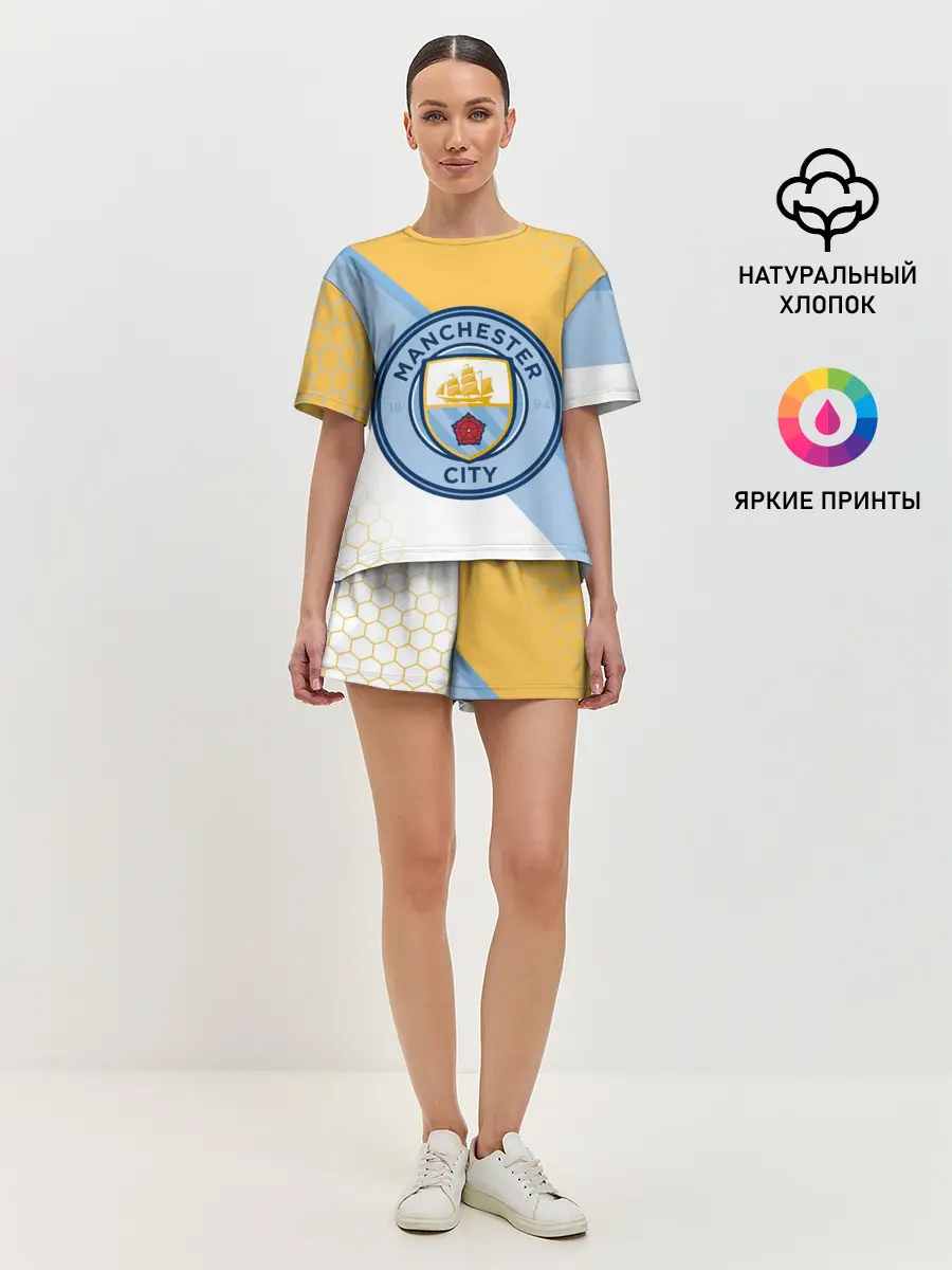 Женская пижама с шортами / MANCHESTER CITY / МАНЧЕСТЕР