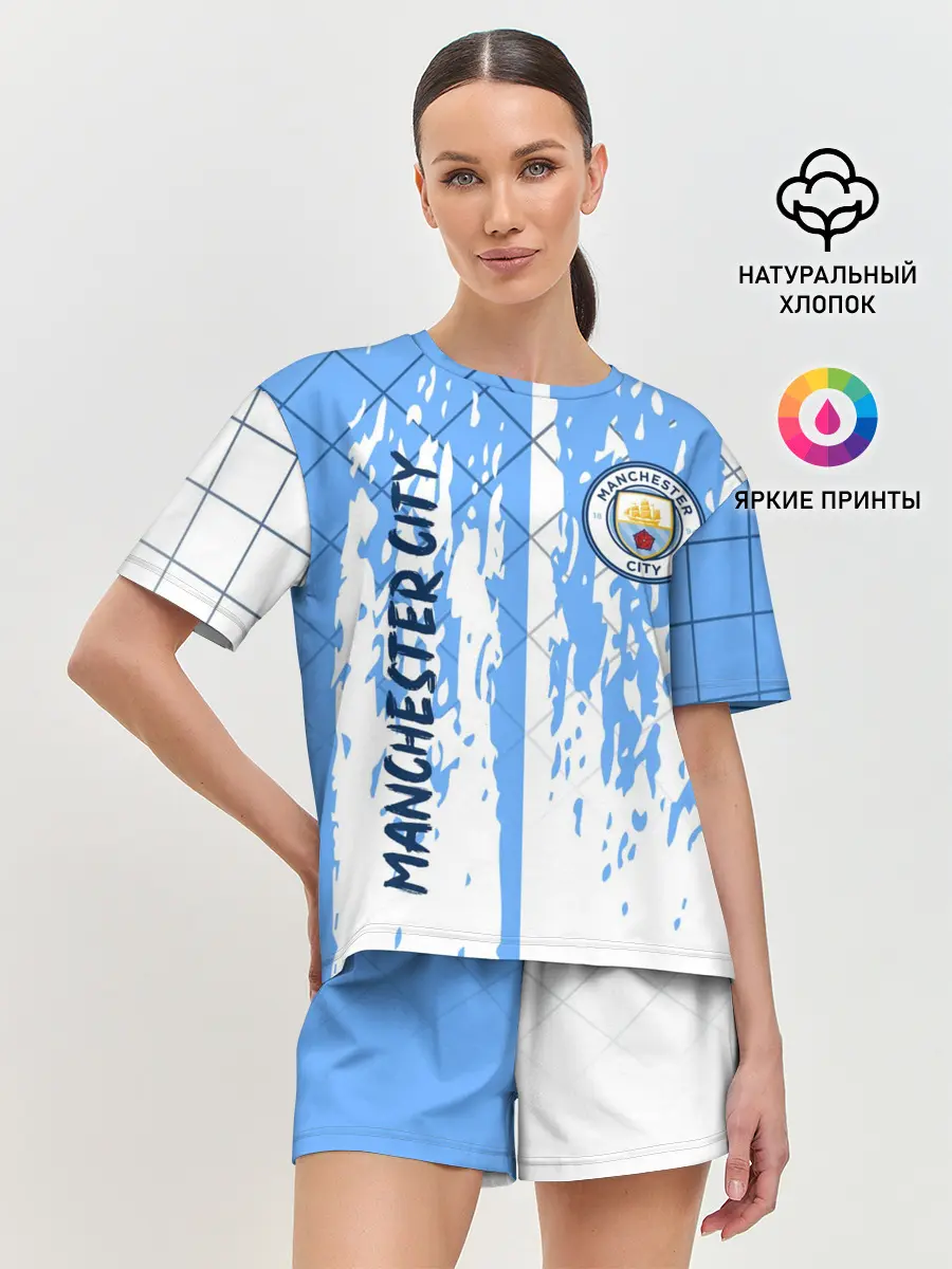 Женская пижама с шортами / MANCHESTER CITY / МАНЧЕСТЕР