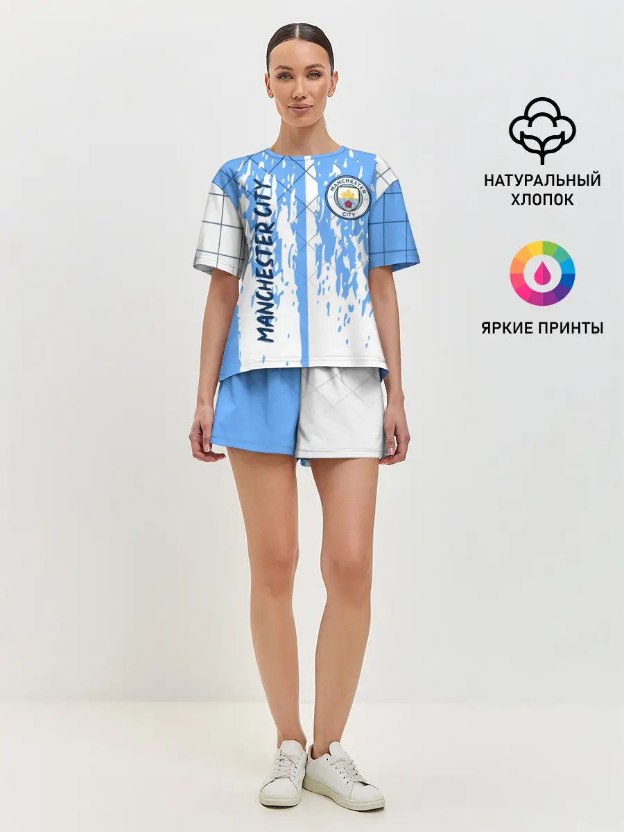 Женская пижама с шортами / MANCHESTER CITY / МАНЧЕСТЕР
