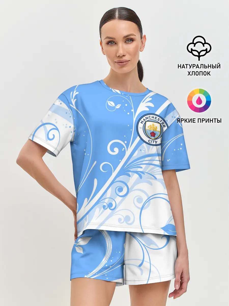 Женская пижама с шортами / MANCHESTER CITY / МАНЧЕСТЕР