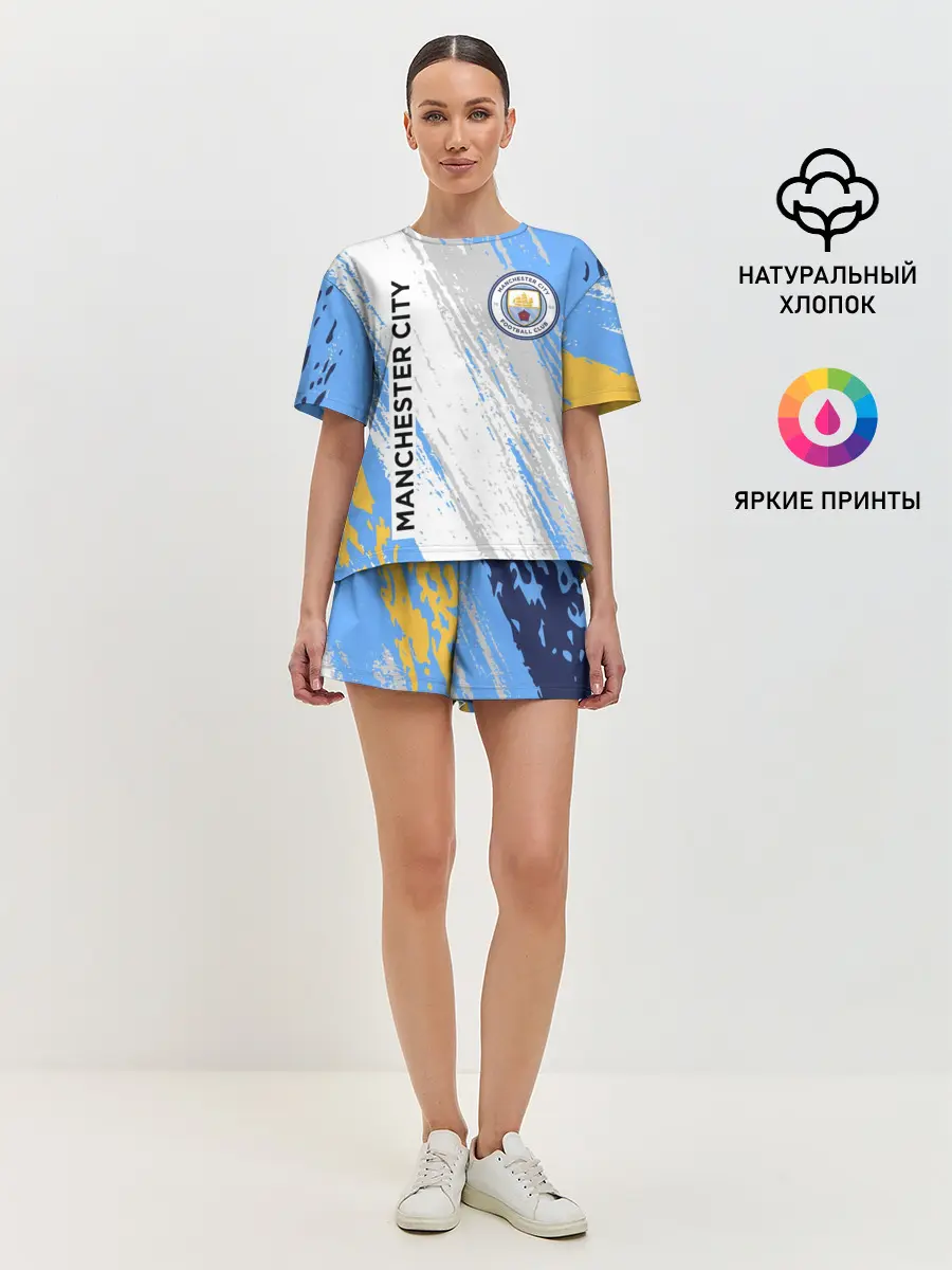Женская пижама с шортами / МАНЧЕСТЕР СИТИ / МАНЧЕСТЕР