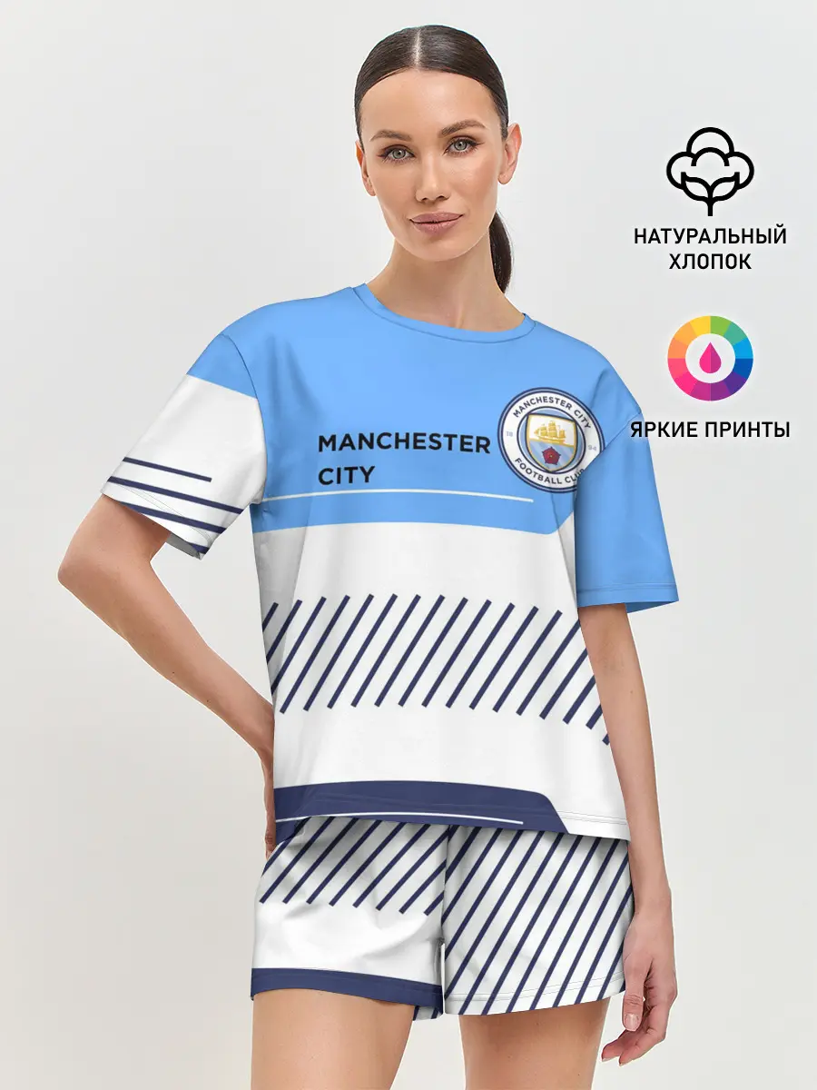 Женская пижама с шортами / МАНЧЕСТЕР СИТИ / МАНЧЕСТЕР