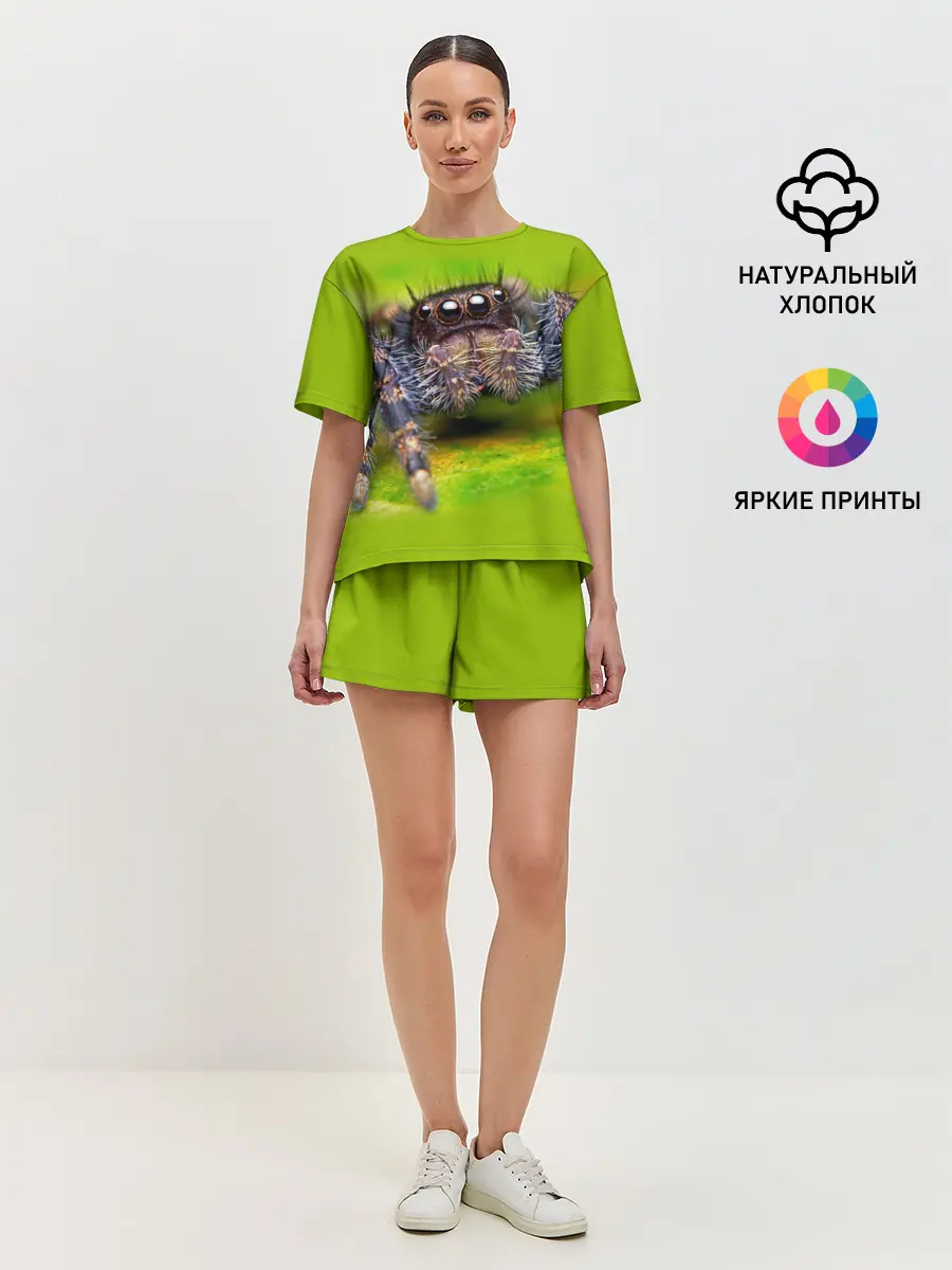 Женская пижама с шортами / ПАУК МАКРО