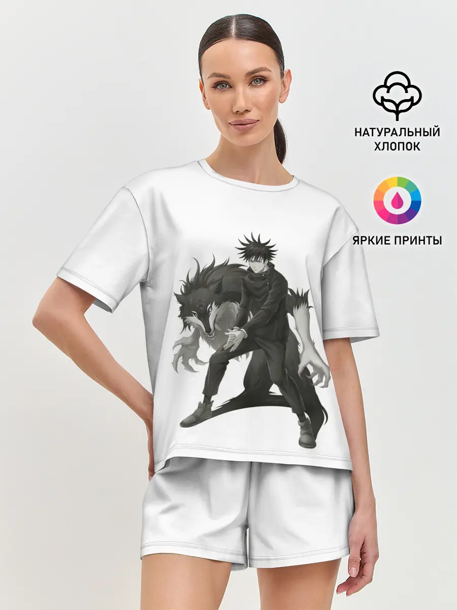 Женская пижама с шортами / Фушигуро Мегуми