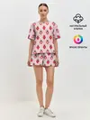 Женская пижама с шортами / Клубничное настроение