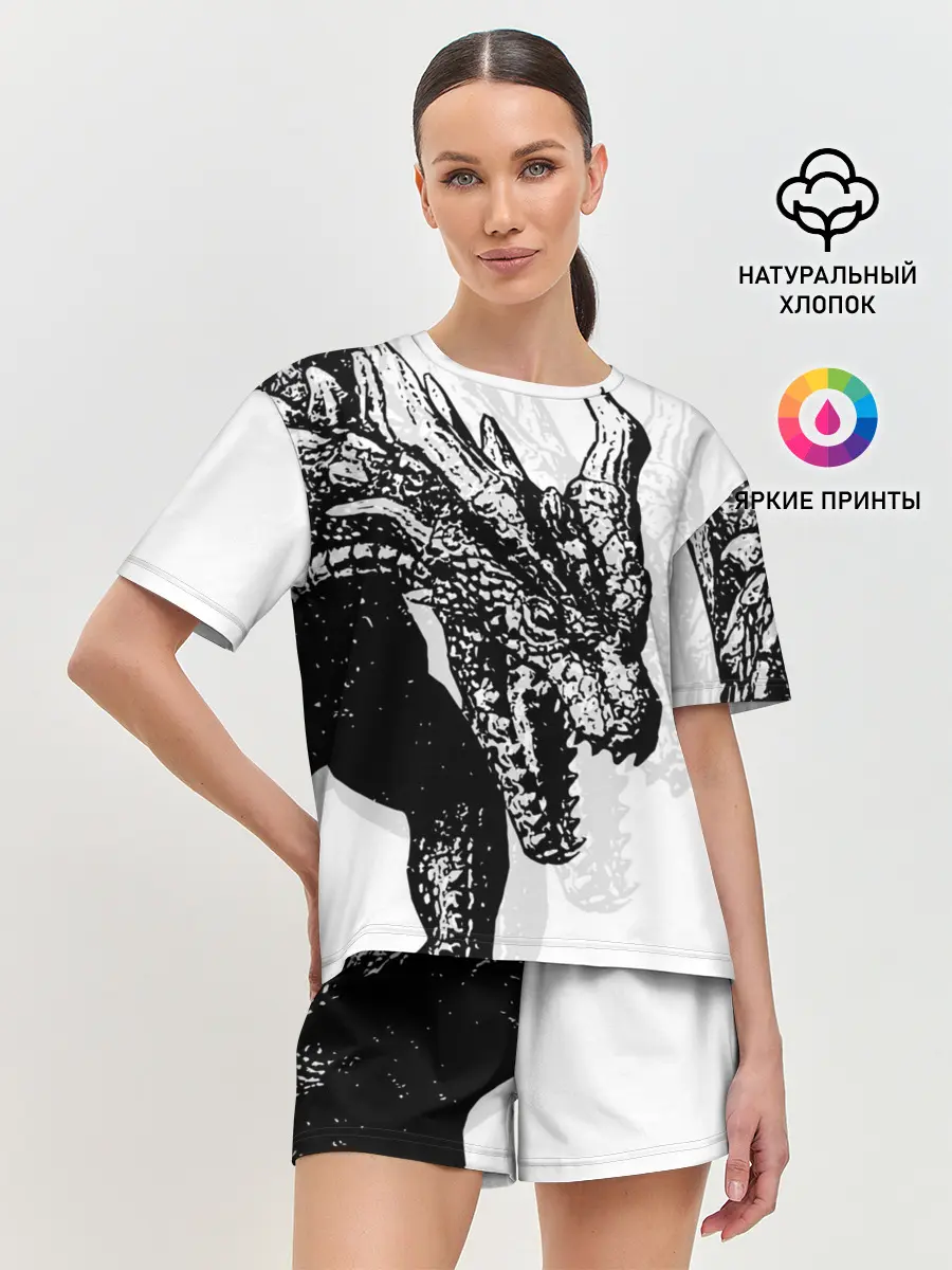 Женская пижама с шортами / Dragon