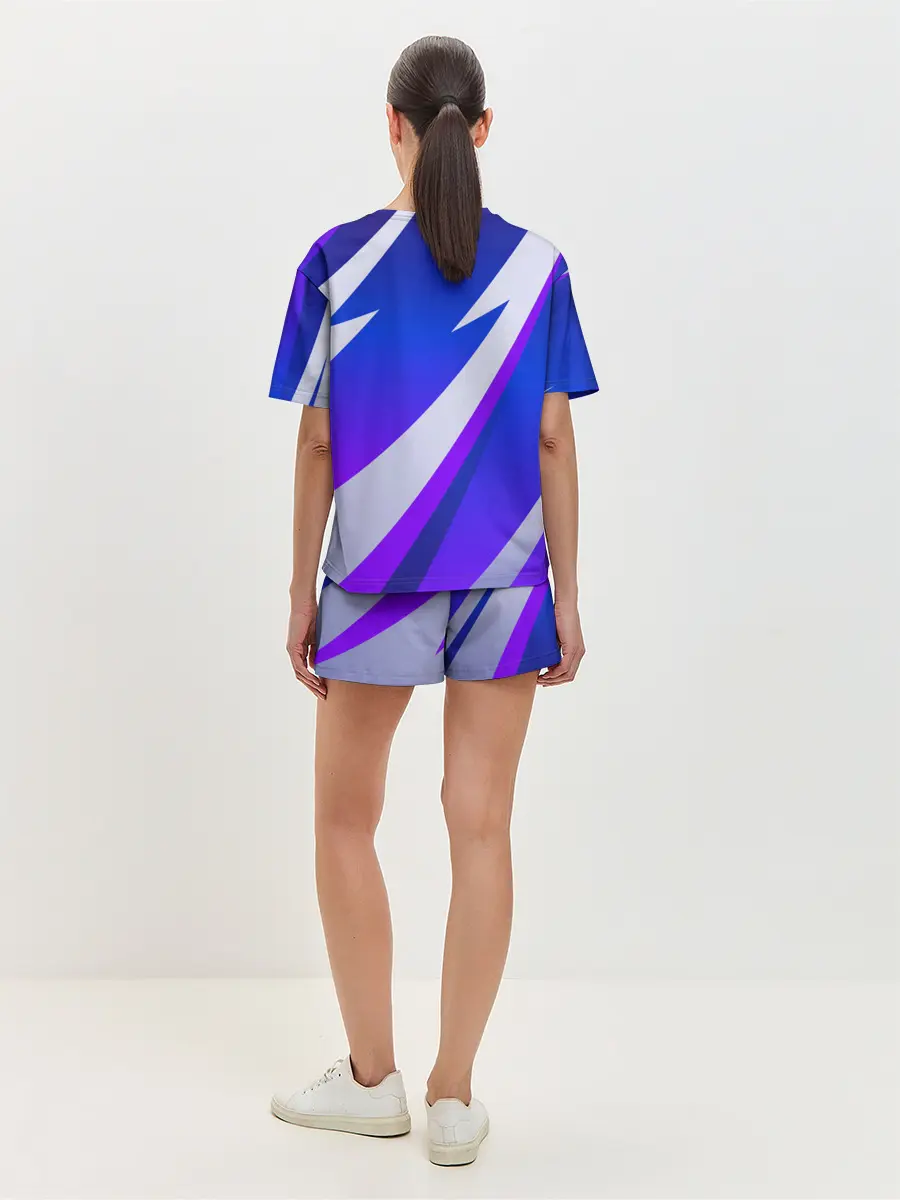 Женская пижама с шортами / SPORT STYLE BLUE