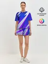 Женская пижама с шортами / SPORT STYLE BLUE
