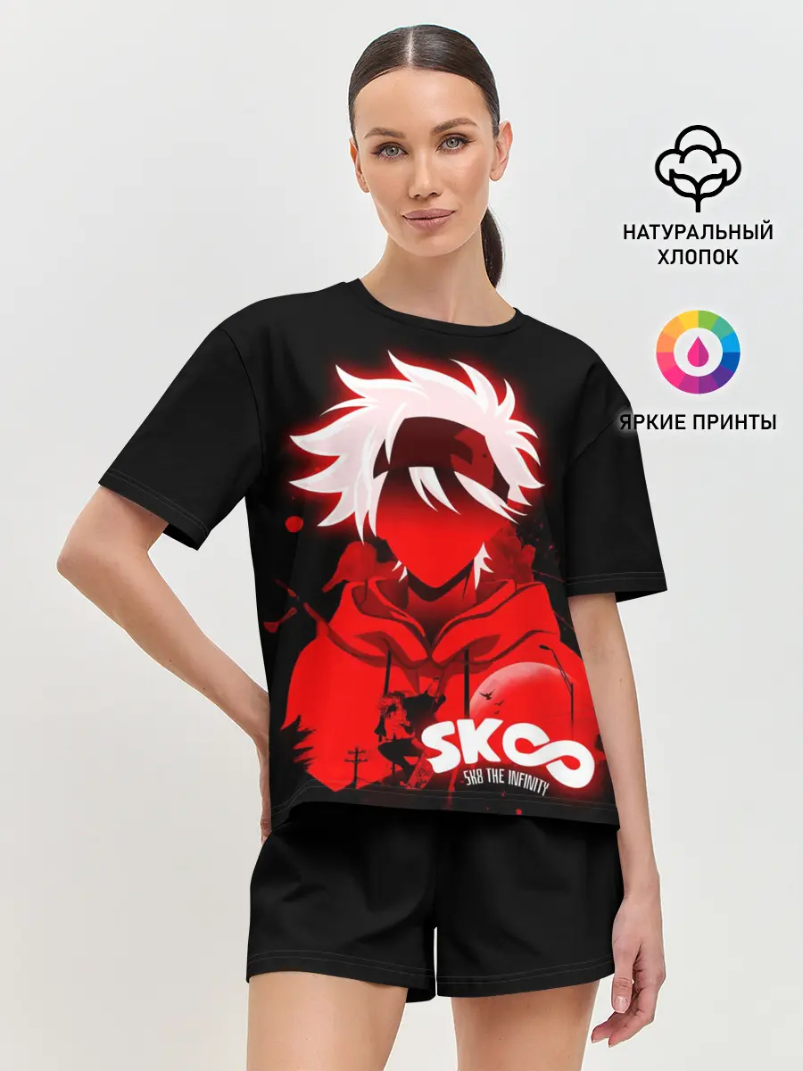 Женская пижама с шортами / SK8 the Infinity. Reki