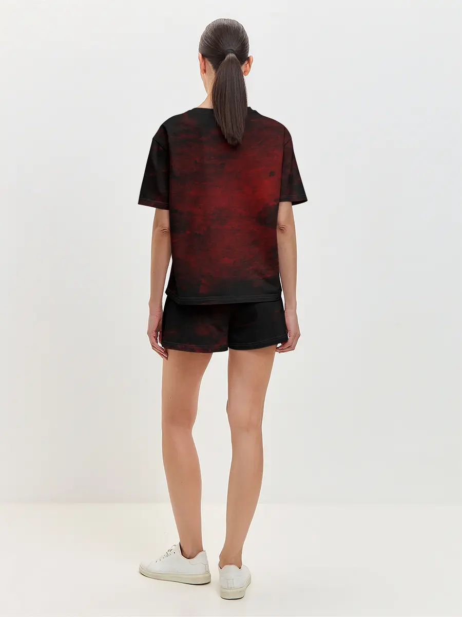 Женская пижама с шортами / Птичка НЕРО Чёрный Клевер