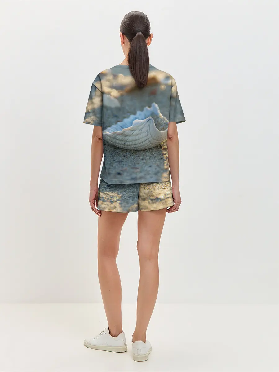 Женская пижама с шортами / Морская ракушка