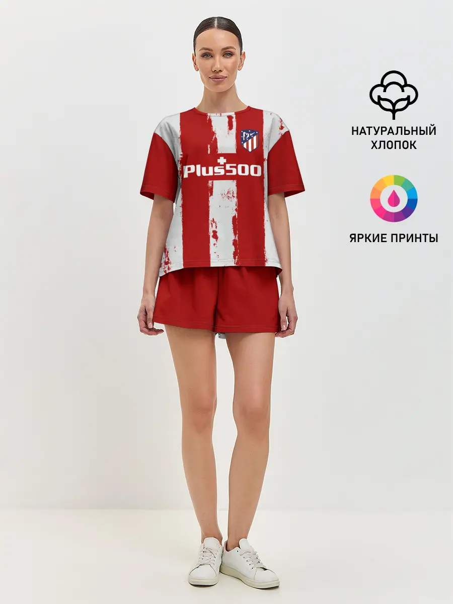Женская пижама с шортами / Суарес Атлетико форма 2021/22