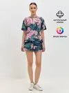 Женская пижама с шортами / Пионы