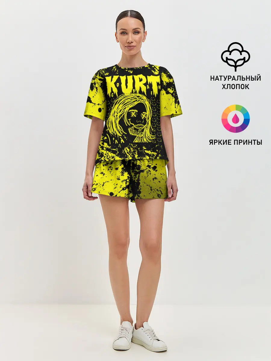 Женская пижама с шортами / Nirvana 9