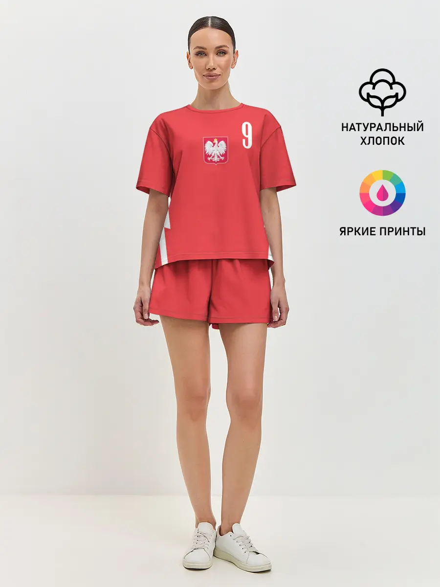 Женская пижама с шортами / Lewandowski Poland 9