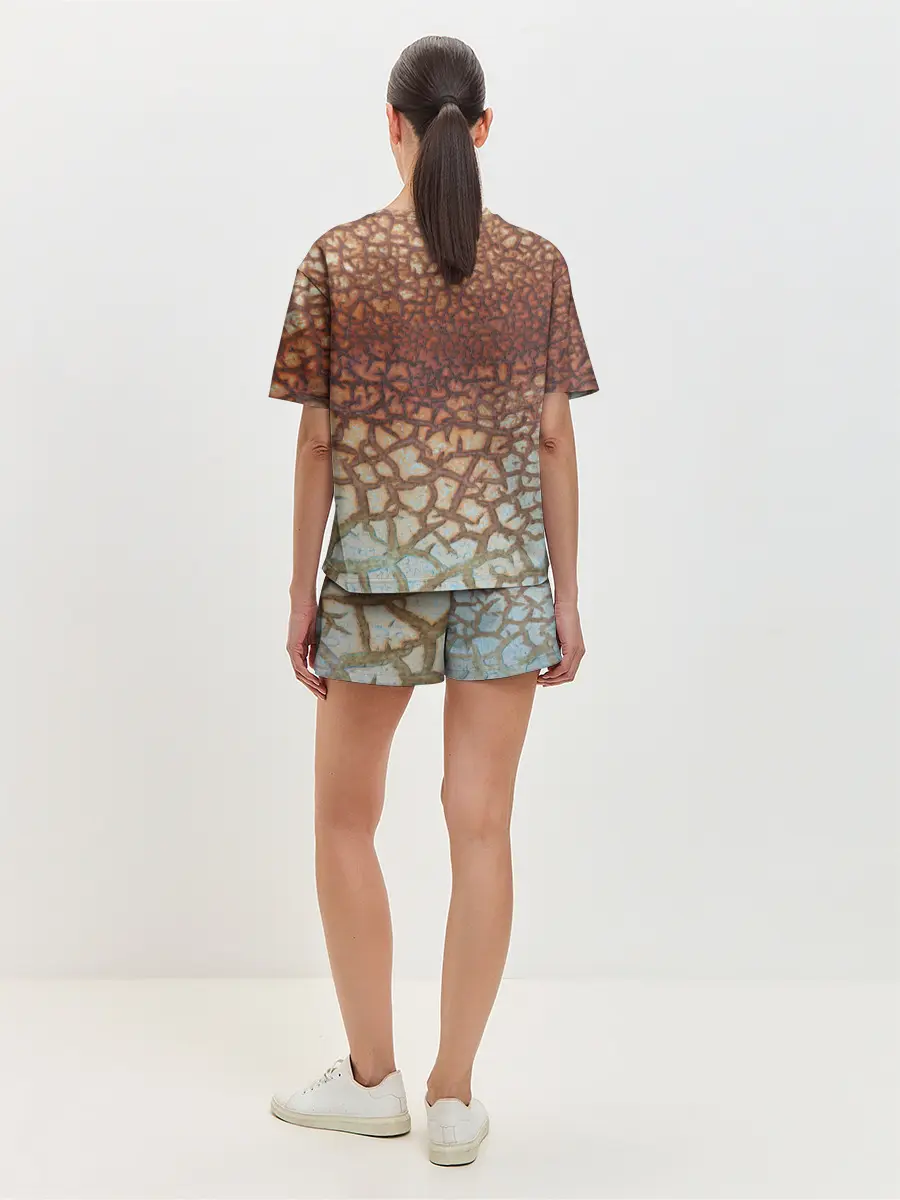 Женская пижама с шортами / Пустынные Трещины