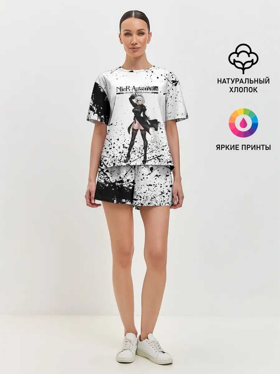 Женская пижама с шортами / Nier Automata | YoRHa