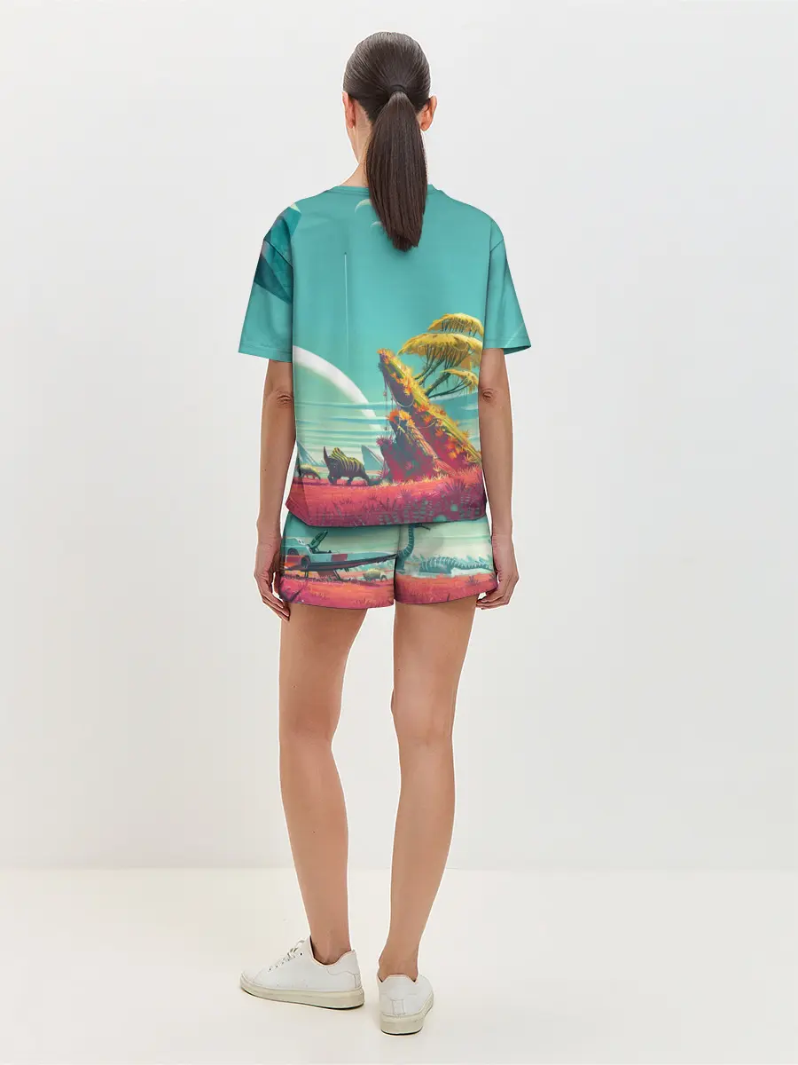 Женская пижама с шортами / No Man Sky