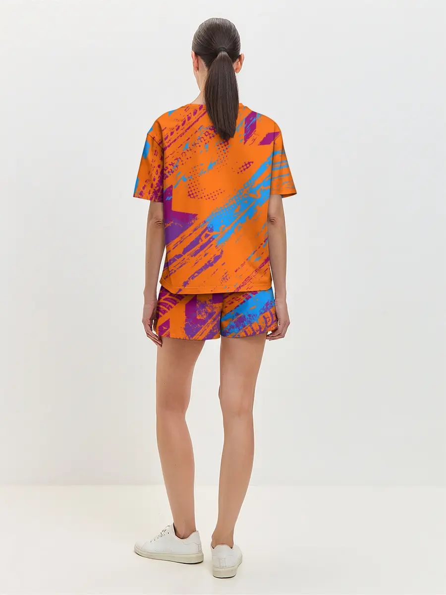 Женская пижама с шортами / KTM MOTORCYCLES / КТМ МОТОЦИКЛЫ