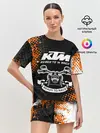 Женская пижама с шортами / KTM MOTORCYCLES / КТМ МОТОЦИКЛЫ