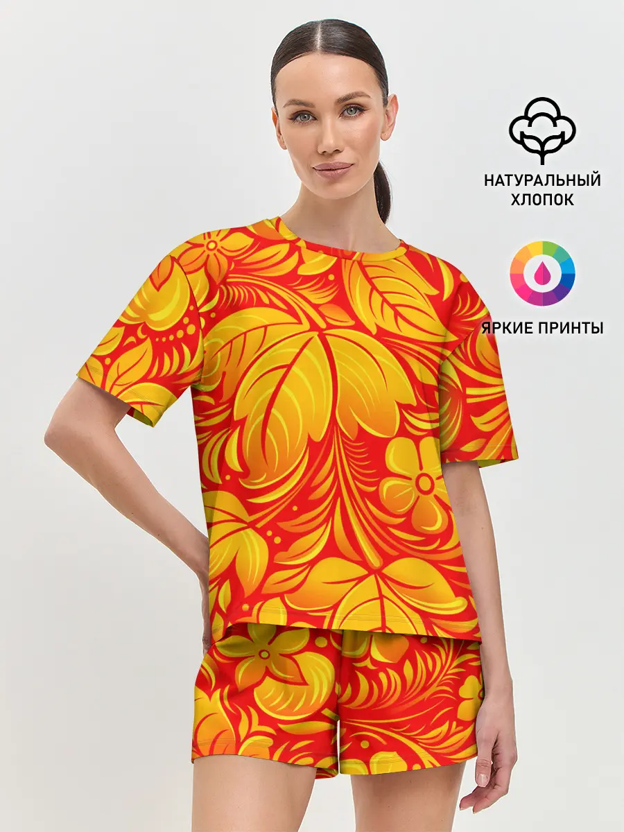 Женская пижама с шортами / НАЦИОНАЛЬНЫЙ УЗОР