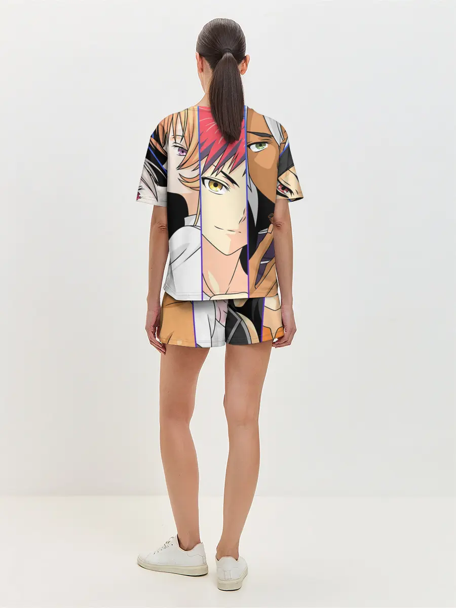 Женская пижама с шортами / Кулинарные друзья