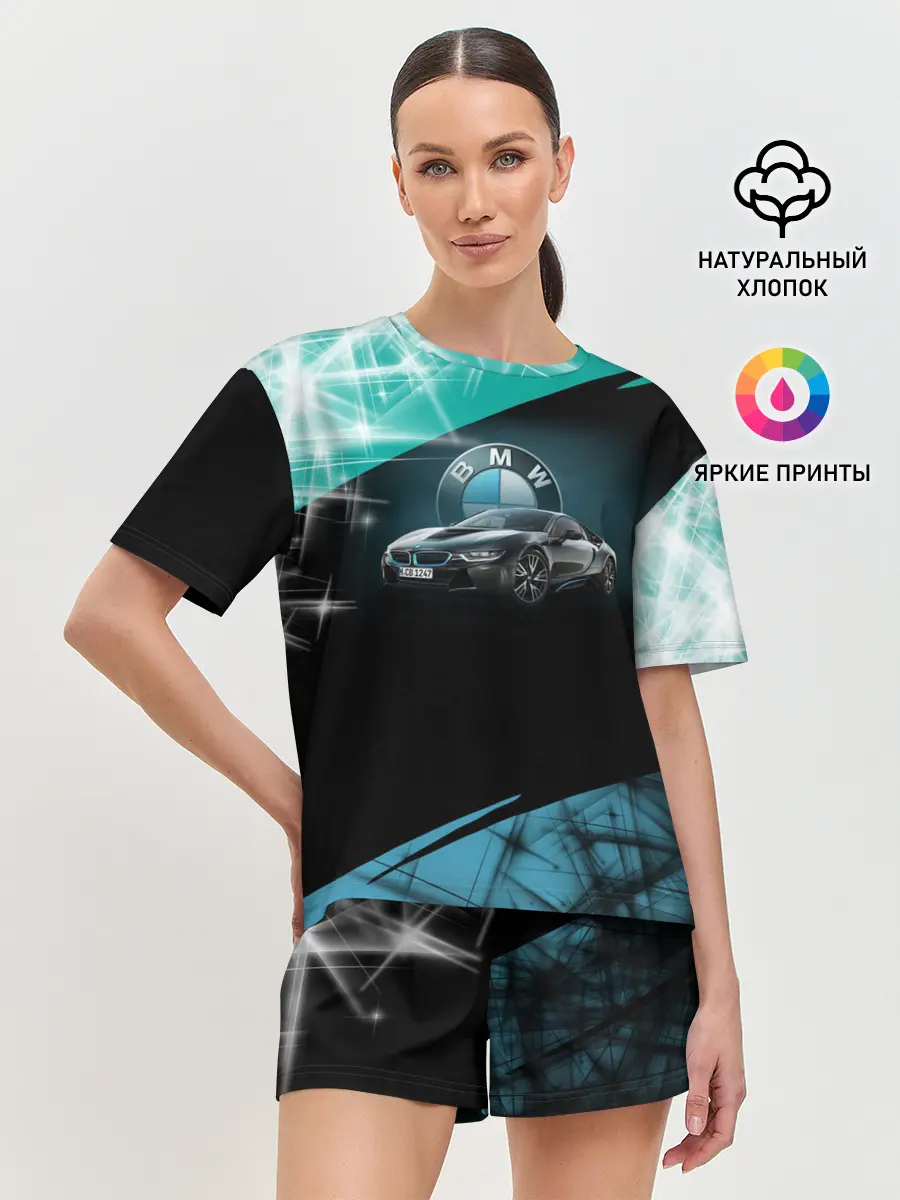 Женская пижама с шортами / BMW