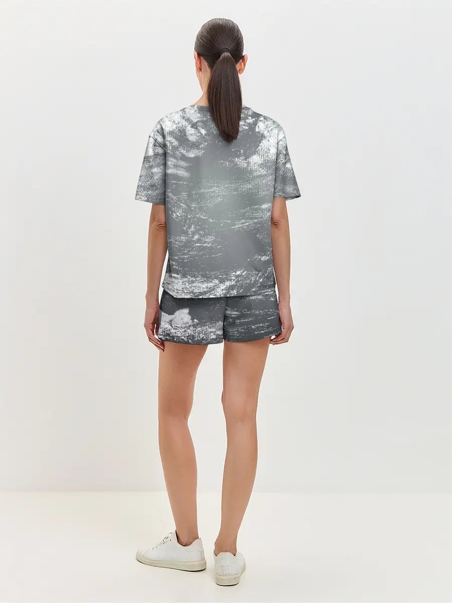 Женская пижама с шортами / Крокодил и птичка Miam