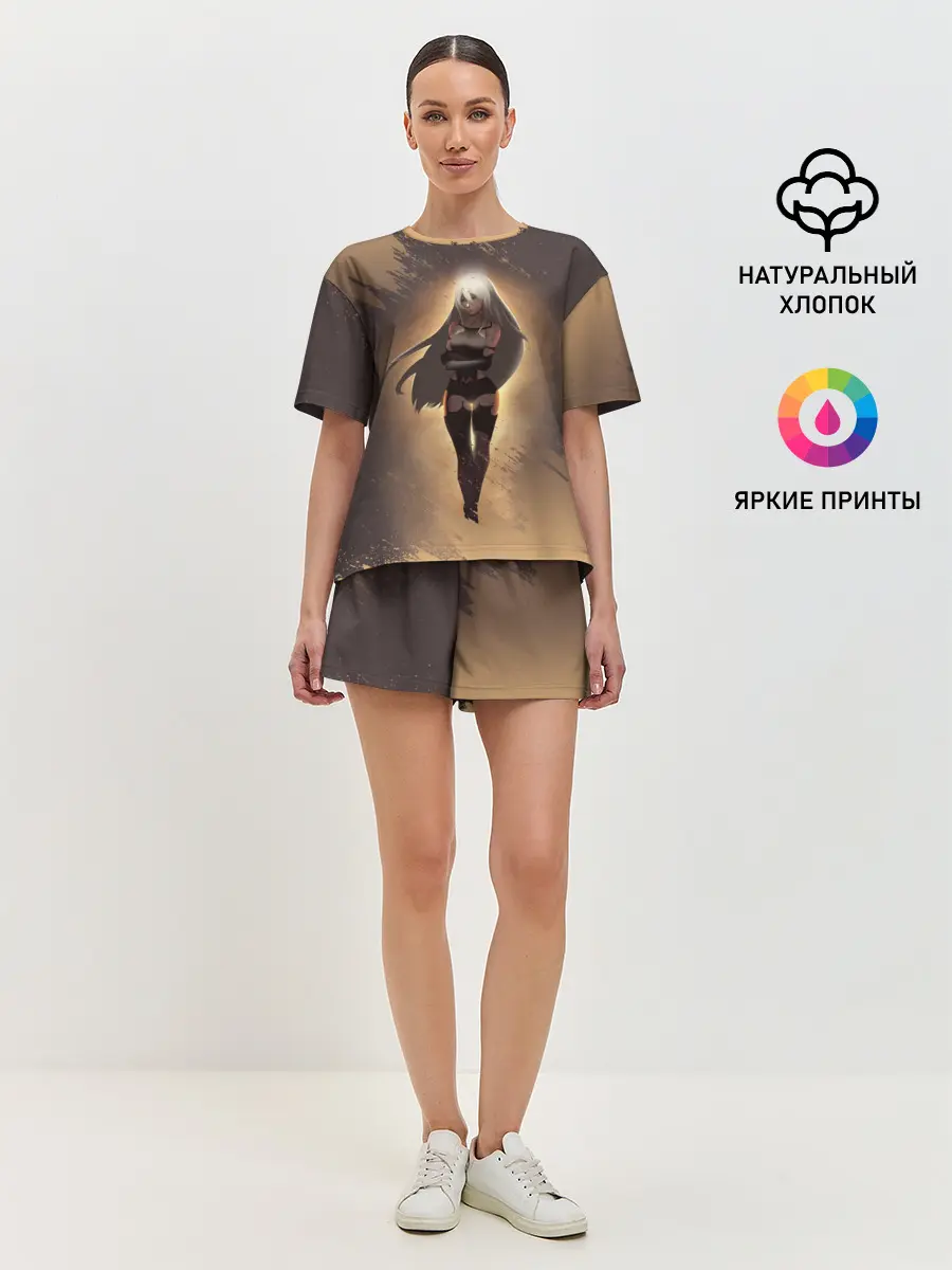 Женская пижама с шортами / Type A No.2 | Nier Automata