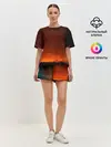 Женская пижама с шортами / Кровавый закат