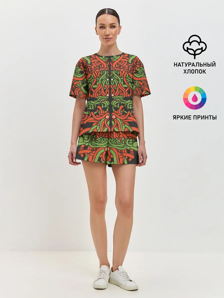 Женская пижама с шортами / Щупальца пришельца