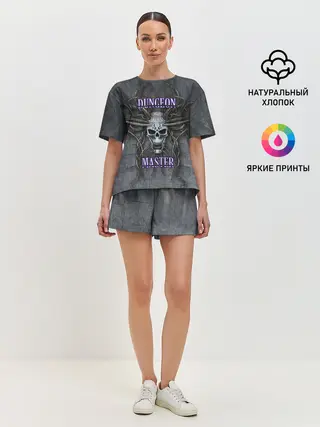 Женская пижама с шортами / DM | Dungeon Master | SKULL