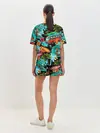 Женская пижама с шортами / Пальмы, волны, серфинг