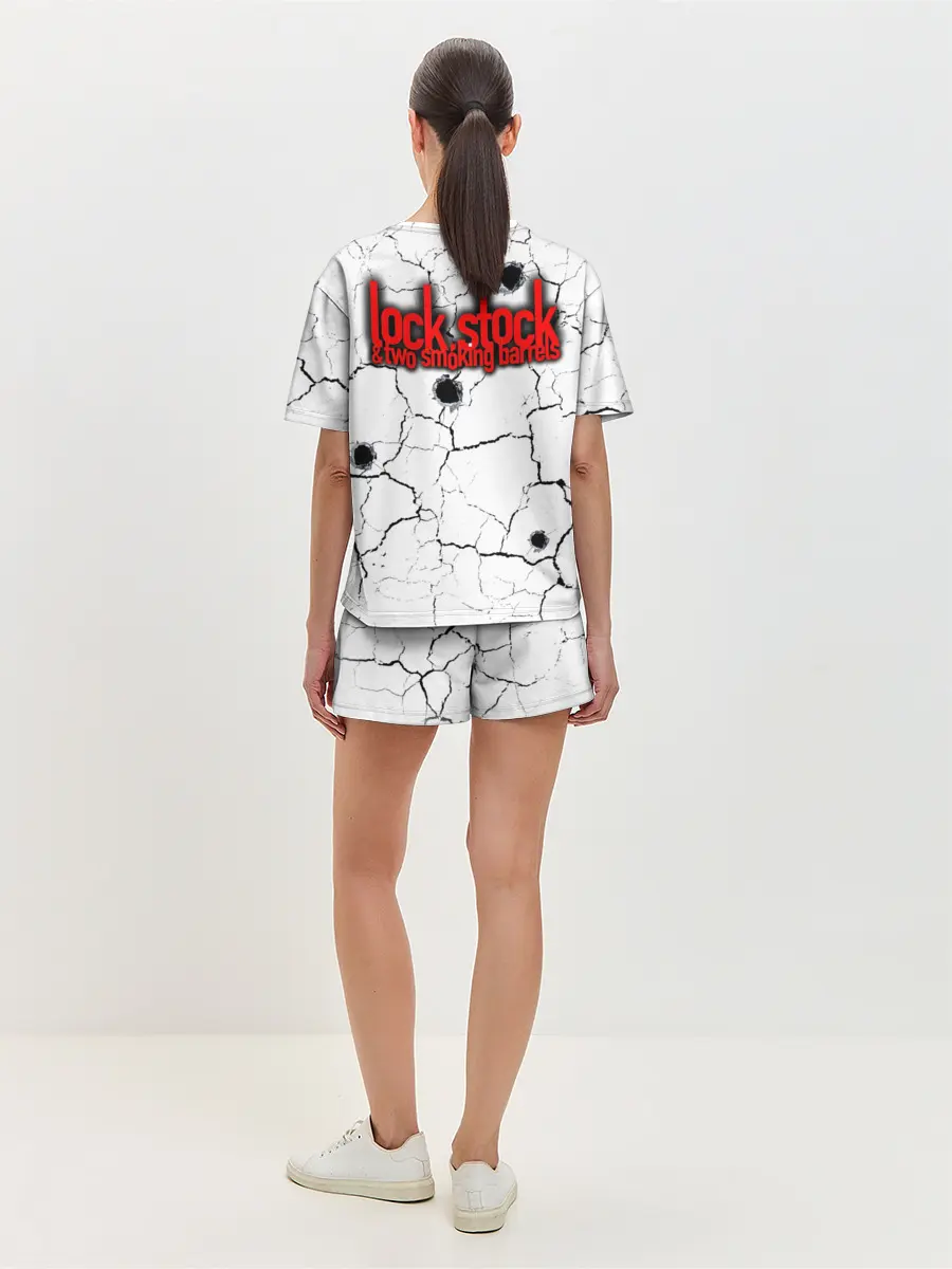 Женская пижама с шортами / Lock, money, two barrels $$$