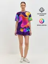 Женская пижама с шортами / Rainbow T-Shirt