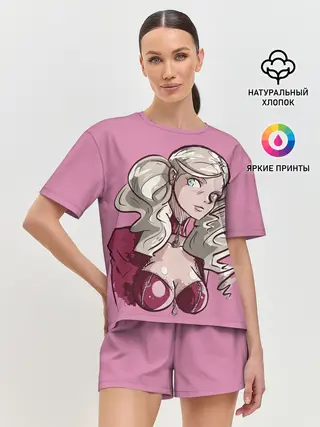 Женская пижама с шортами / Милая Такамаки