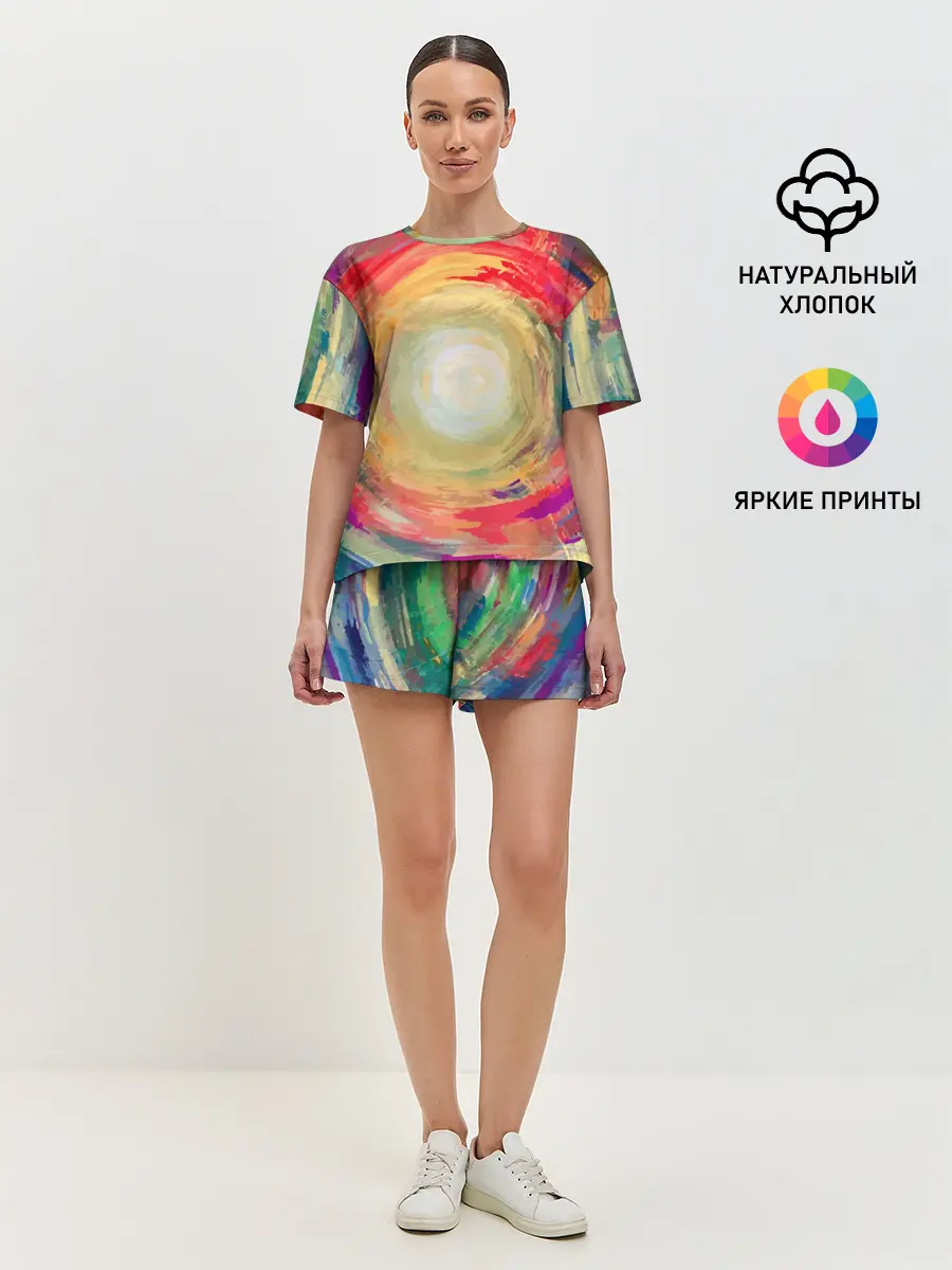 Женская пижама с шортами / Восход