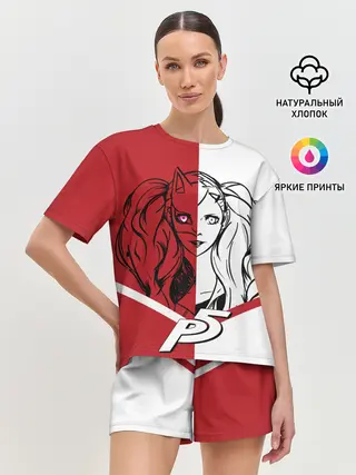 Женская пижама с шортами / Ann Takamaki