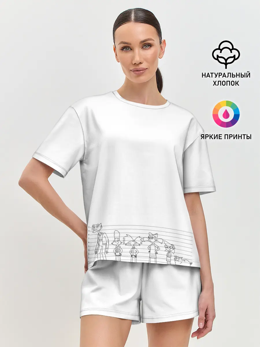 Женская пижама с шортами / Эй, Арнольд | Арнольд и друзья