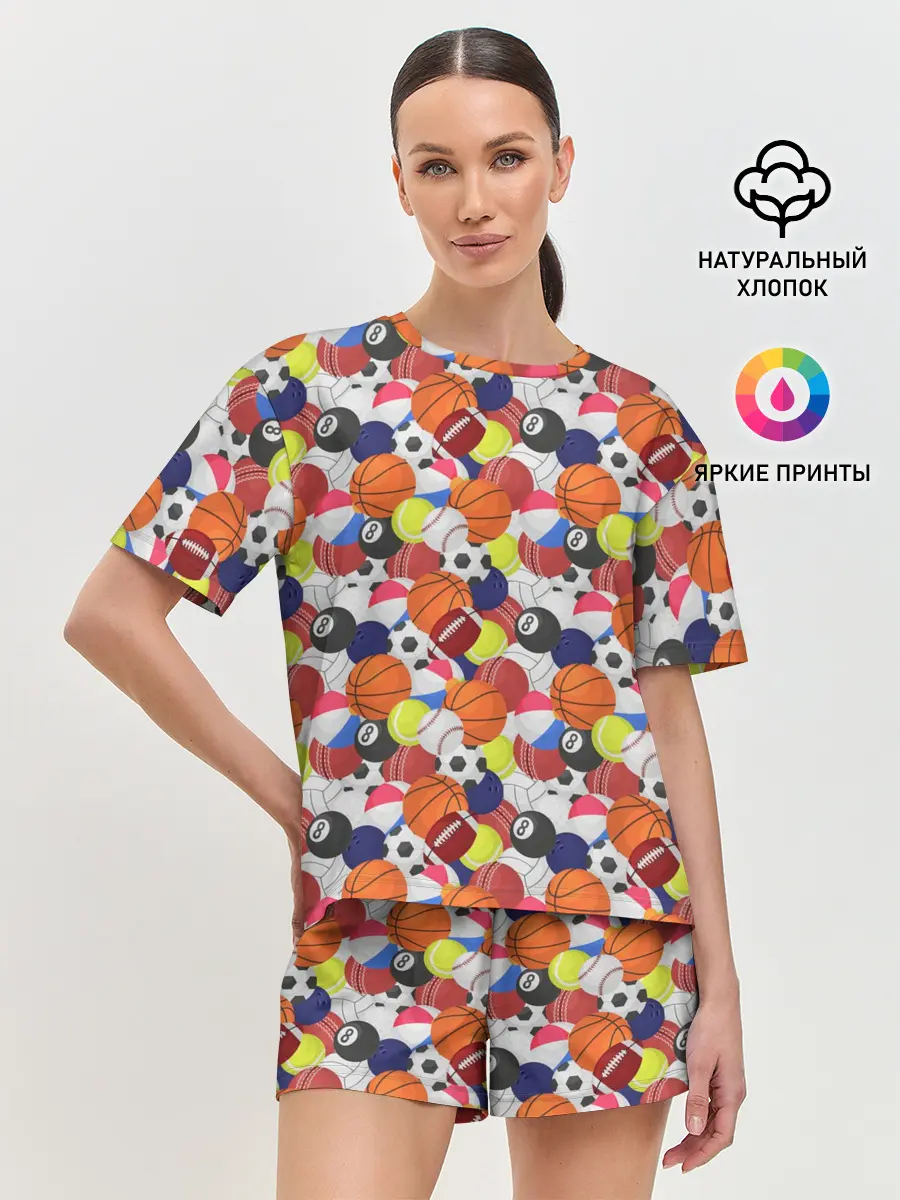 Женская пижама с шортами / Спорт