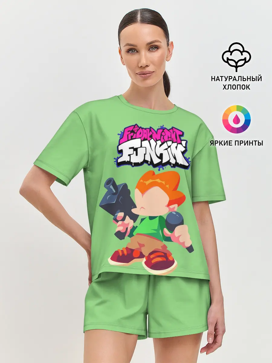 Женская пижама с шортами / FNF Pico