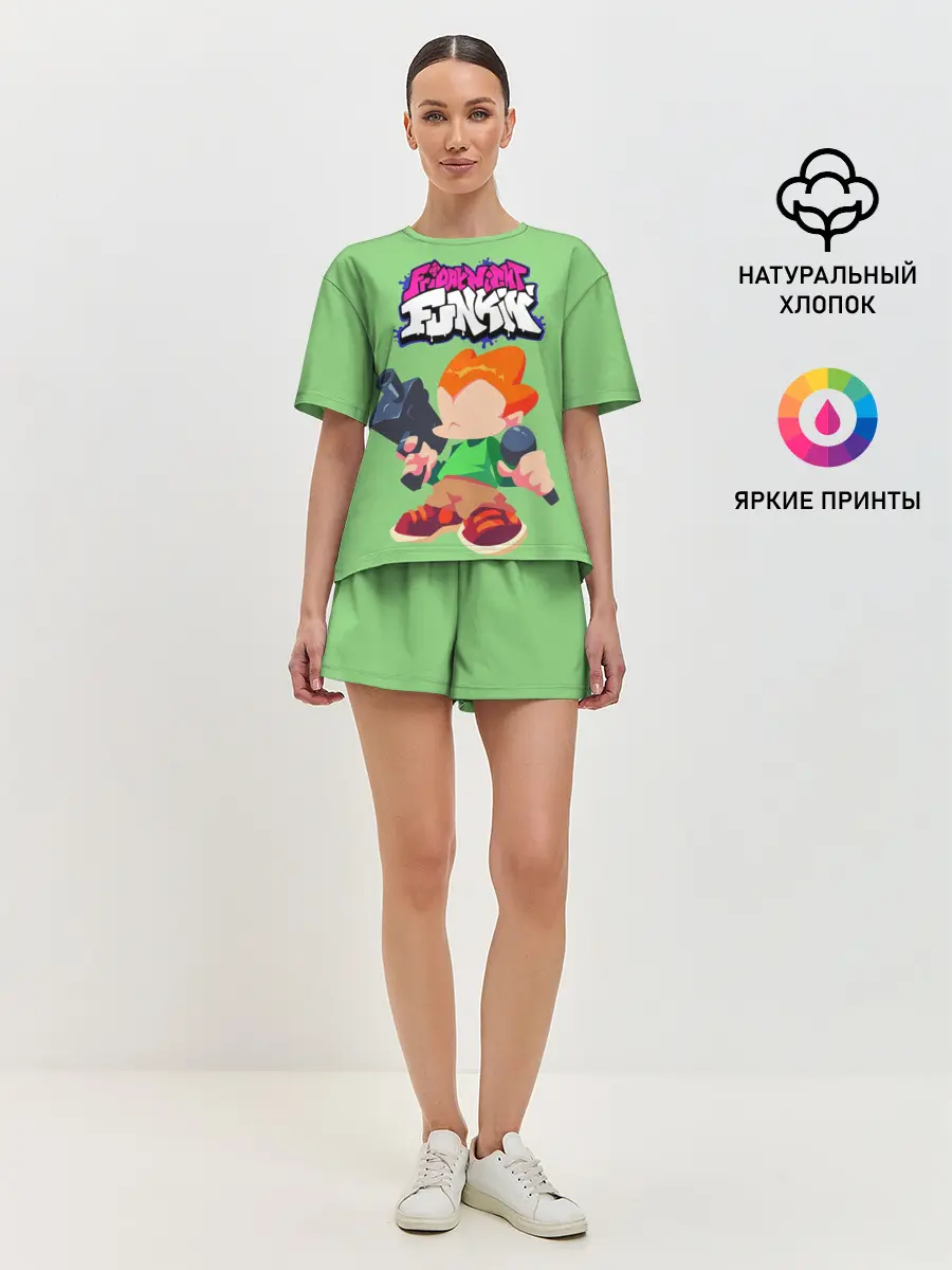 Женская пижама с шортами / FNF Pico
